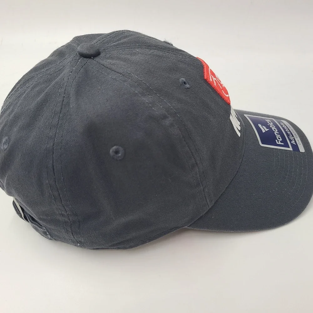 NFLPA Hat Strapback Fanatics Grey Red White NFL Players Association Football Men